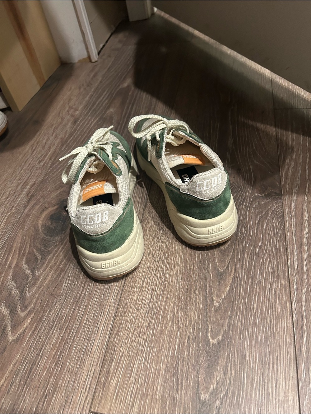Golden Goose Green and Cream Women's Sneakers - Picture 3 of 3